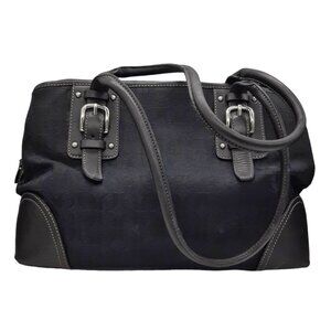 Fossil Back Jacquard & Leather Satchel